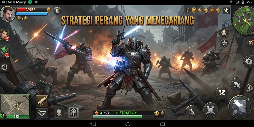 Tampilan antarmuka strategis AP686 yang mengesankan dan intuitif.