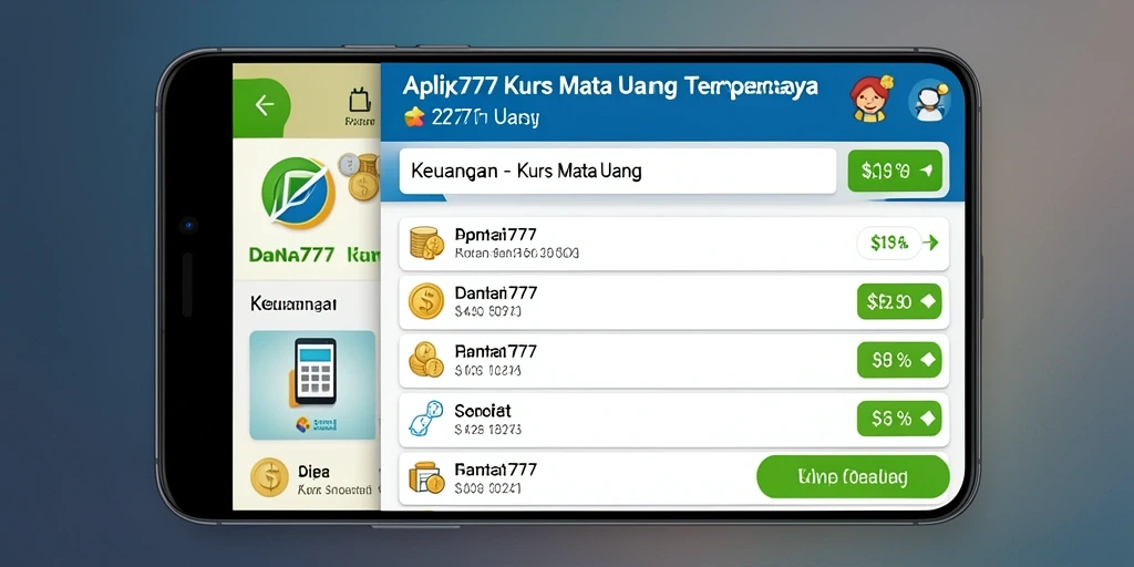 Tampilan antarmuka aplikasi DANA777 yang modern dan fungsional.