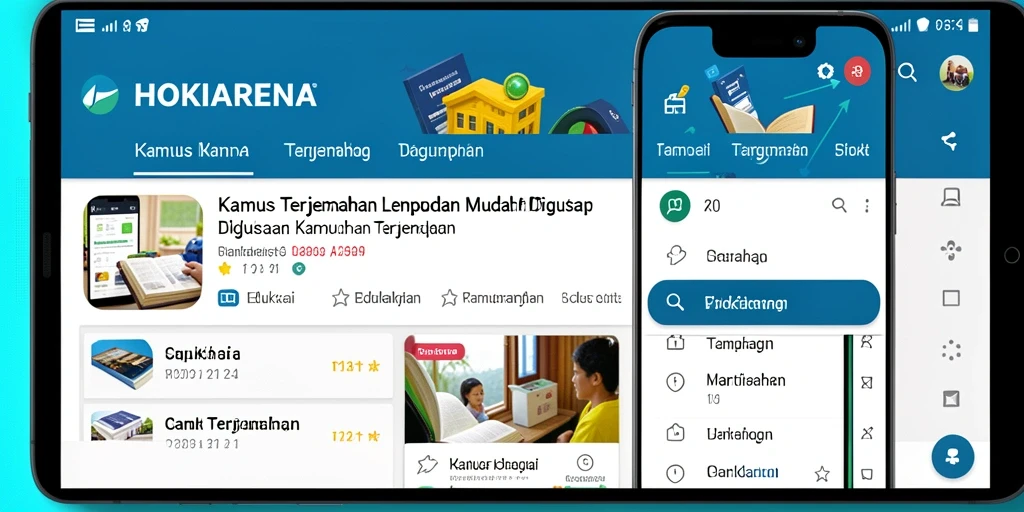 Tampilan antarmuka HOKIARENA dengan fitur terjemahan mudah.