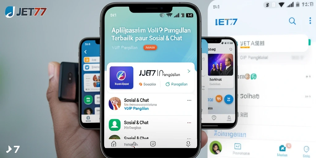 Antarmuka JET77 dengan fungsi VoIP Panggilan yang jelas dan intuitif.
