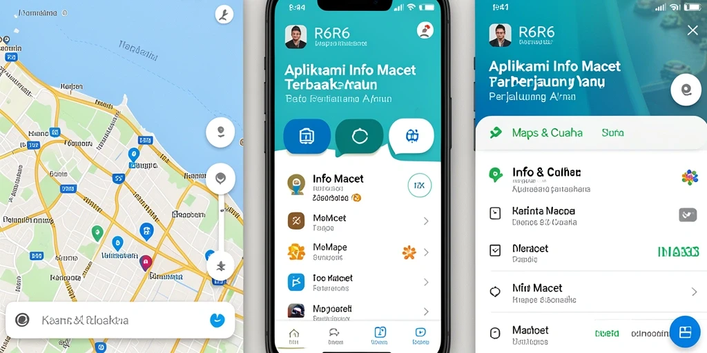 Tampilan antarmuka aplikasi Info Macet R6R6 yang informatif.