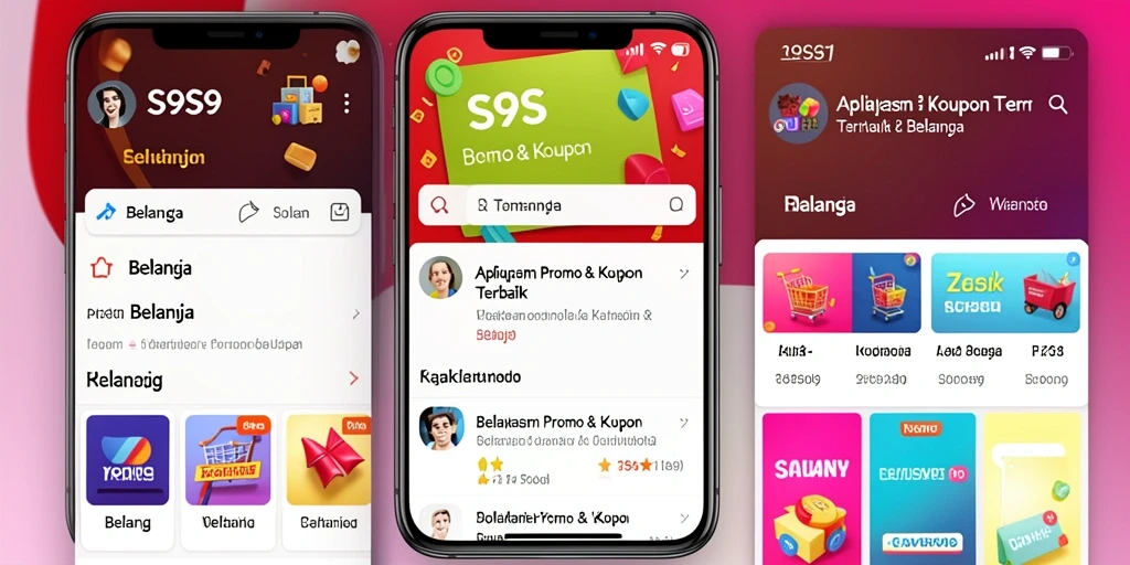 Antarmuka S9S9 menampilkan promo menarik dengan mudah dan cepat.